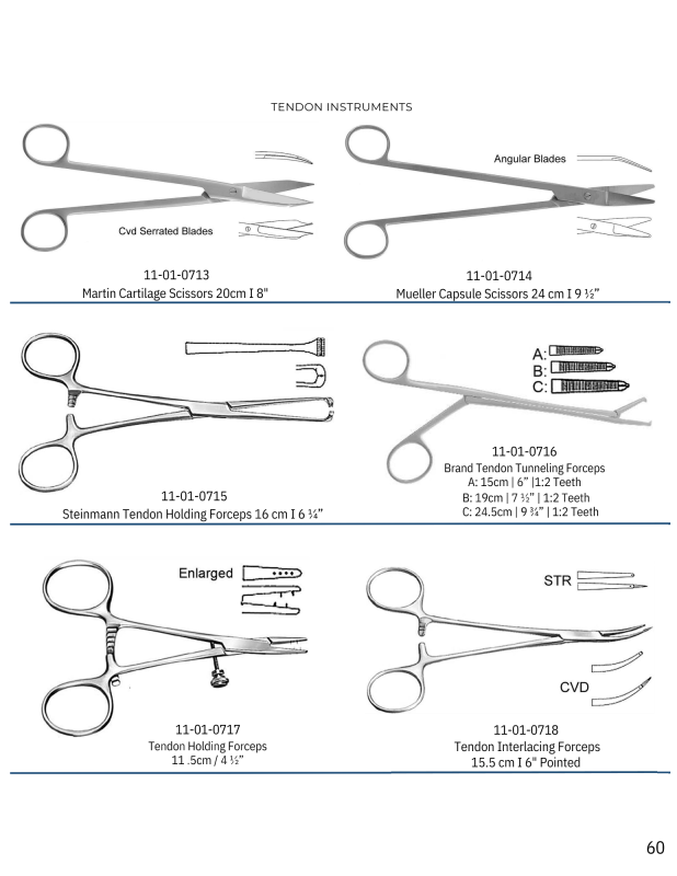 Tendon Slides Instrument Tendon Instruments – Sachal International